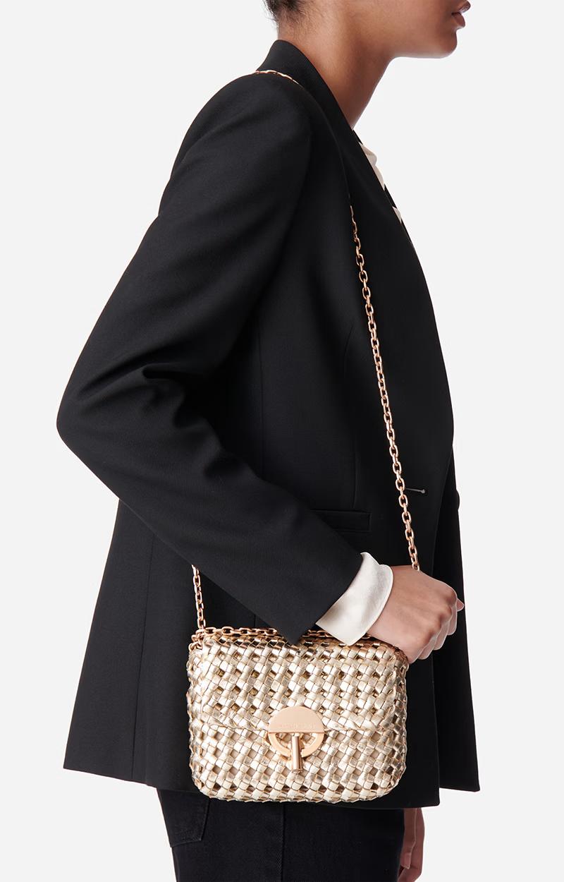 Vanessa Bruno Bolso Woven dore