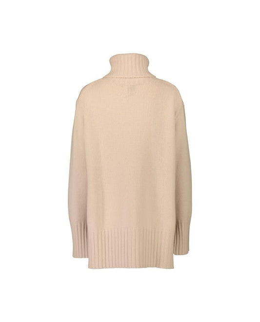 Allude jersey cuello alto y aberturas camel - The Class Room