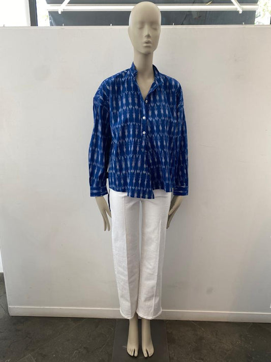 V.D.Vinster Camisa Ikat Indigo - The Class Room